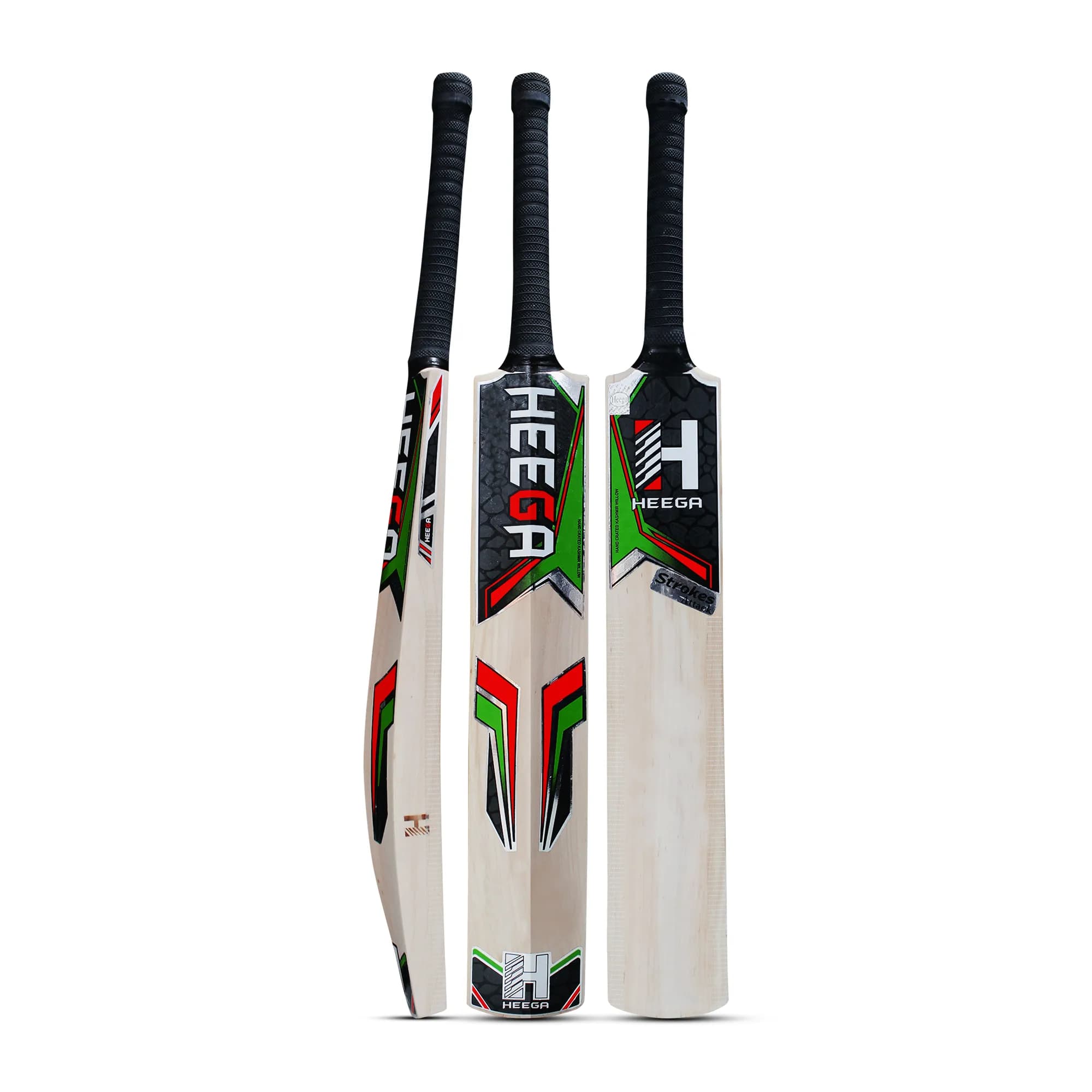 Heega Strokes Attack Kashmir Willow Cricket Bat